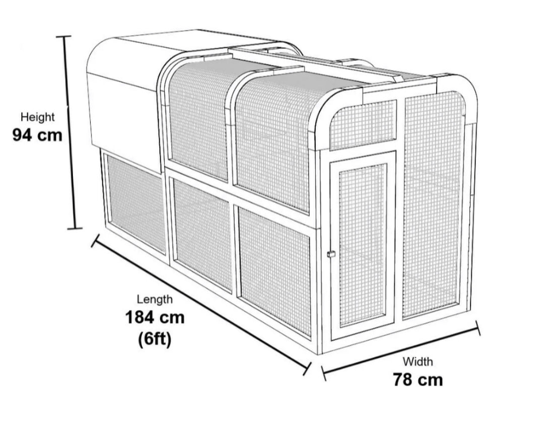 Chicken Coop & Run Dimensions 